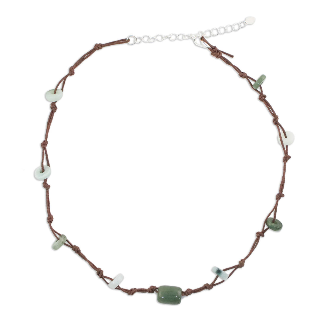 Beaded Jade Necklace - Harmonious Life