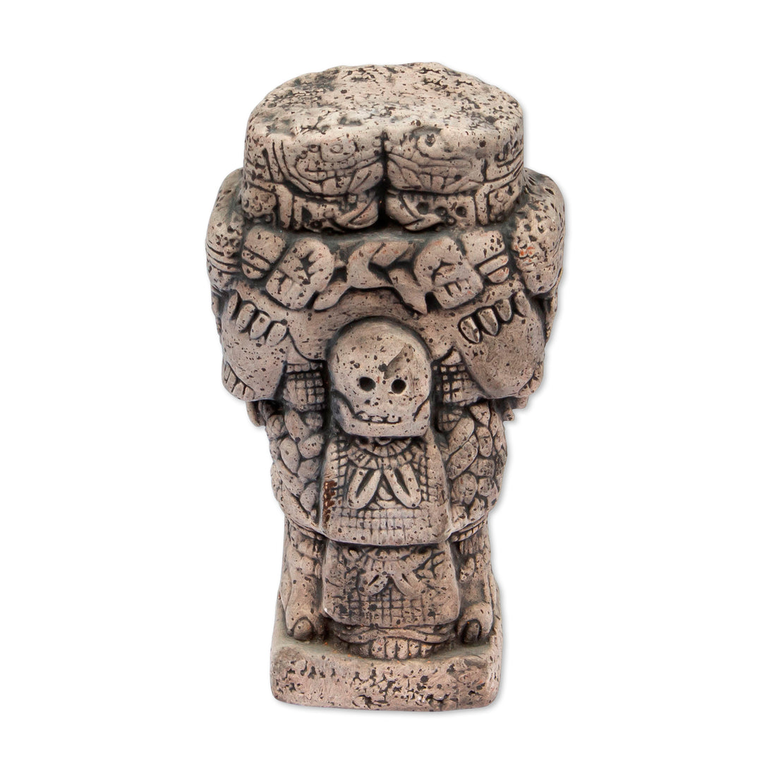 Unique Aztec Archaeology Ceramic Replica Sculpture (Small) - Serpent Skirt