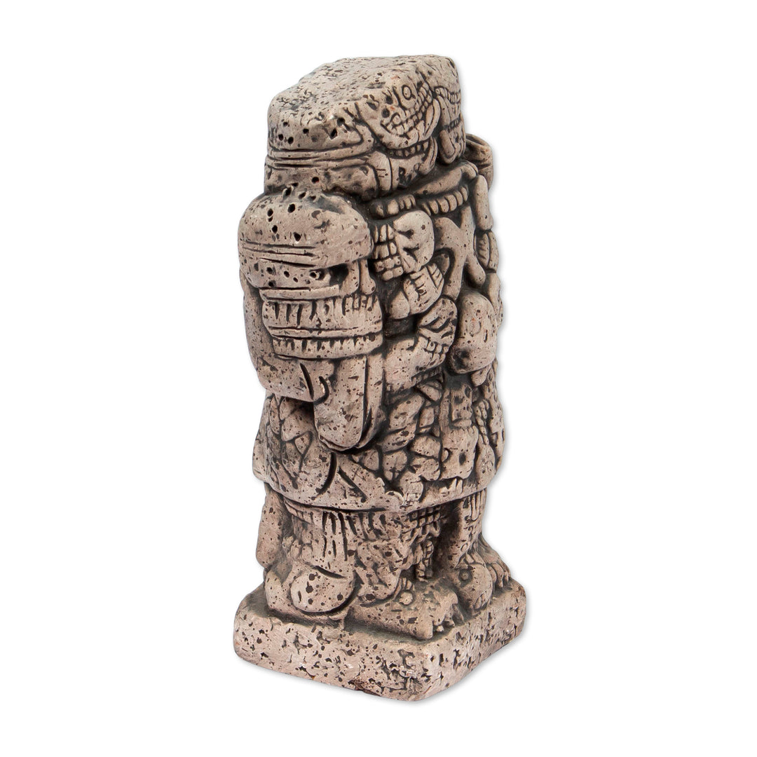 Unique Aztec Archaeology Ceramic Replica Sculpture (Small) - Serpent Skirt