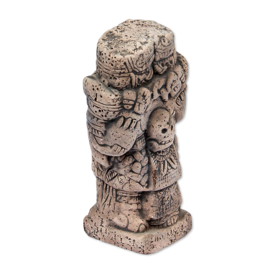 Unique Aztec Archaeology Ceramic Replica Sculpture (Small) - Serpent Skirt
