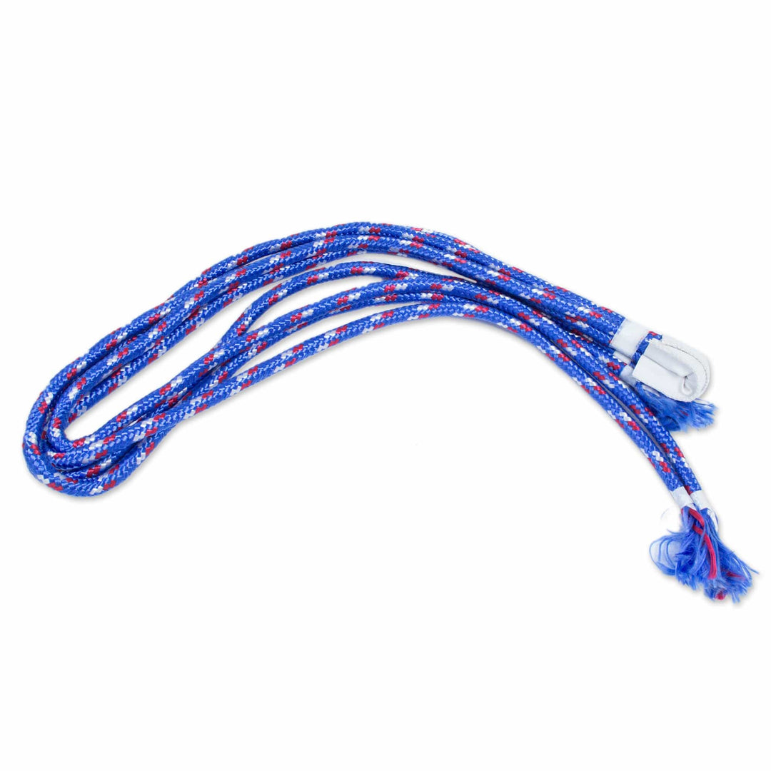 Handmade Striped Rope Hammock (Double) - Cool Lagoon