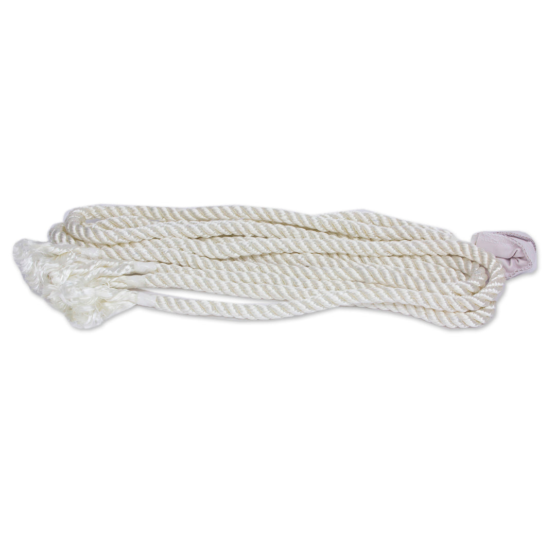 Handcrafted Cotton Solid Rope Hammock (Double) - Natural Comfort