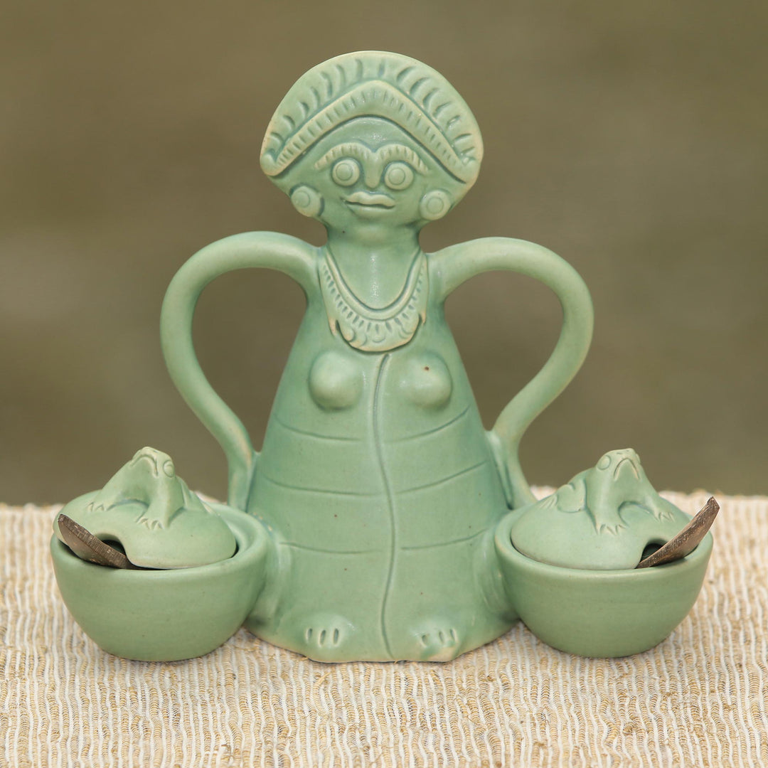 Hand Crafted Ceramic Condiment Bowls - Spicy Lass