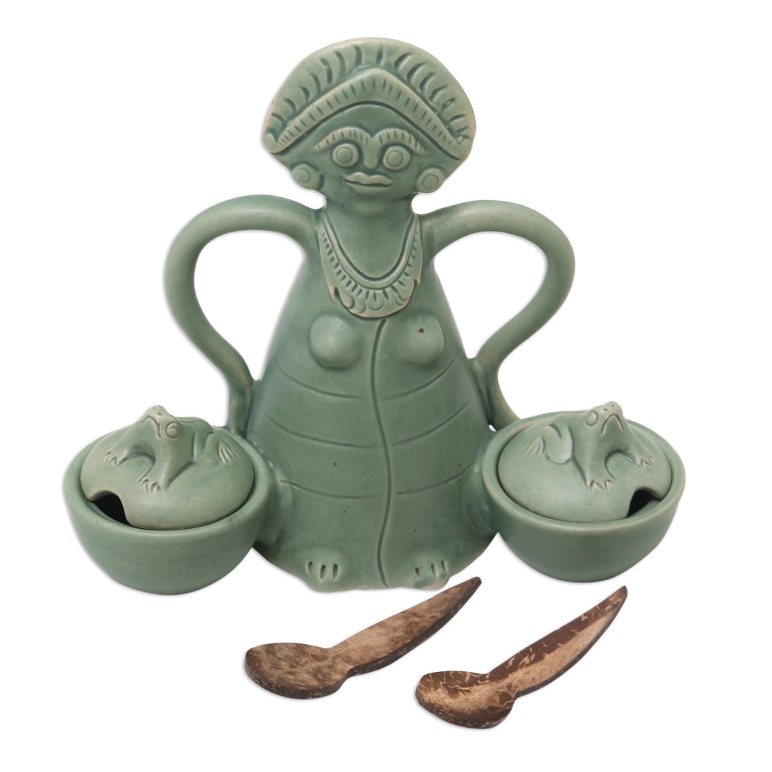 Hand Crafted Ceramic Condiment Bowls - Spicy Lass