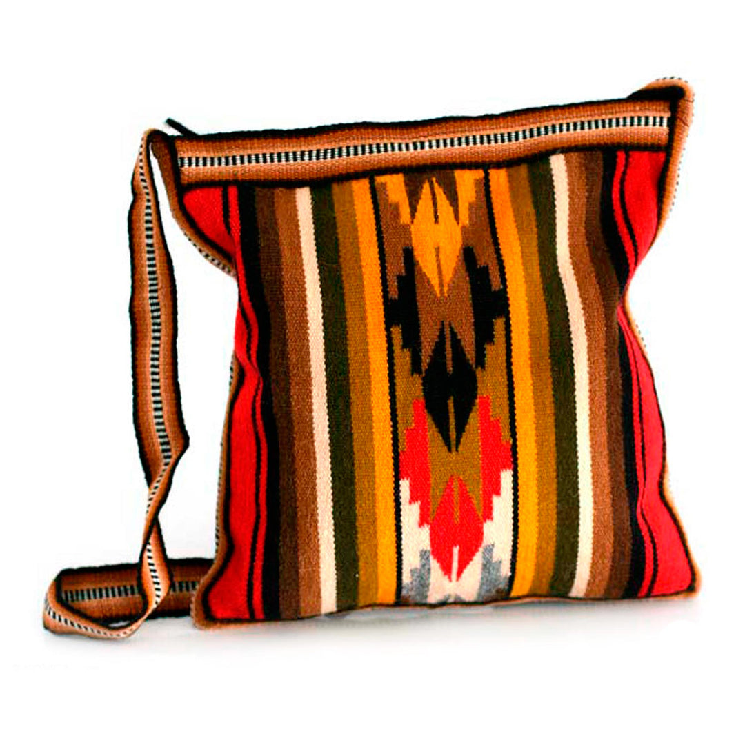 Hand Made Women's Alpaca Blend Shoulder Bag  - Andean Warmth