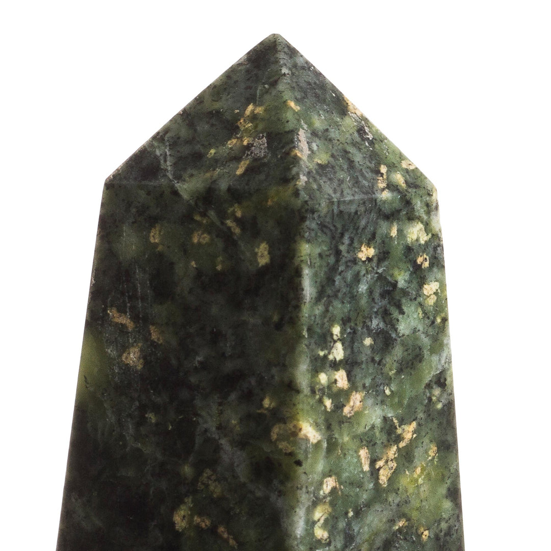 Geometric Jade Obelisk Sculpture from Peru (Large) - Prosperity