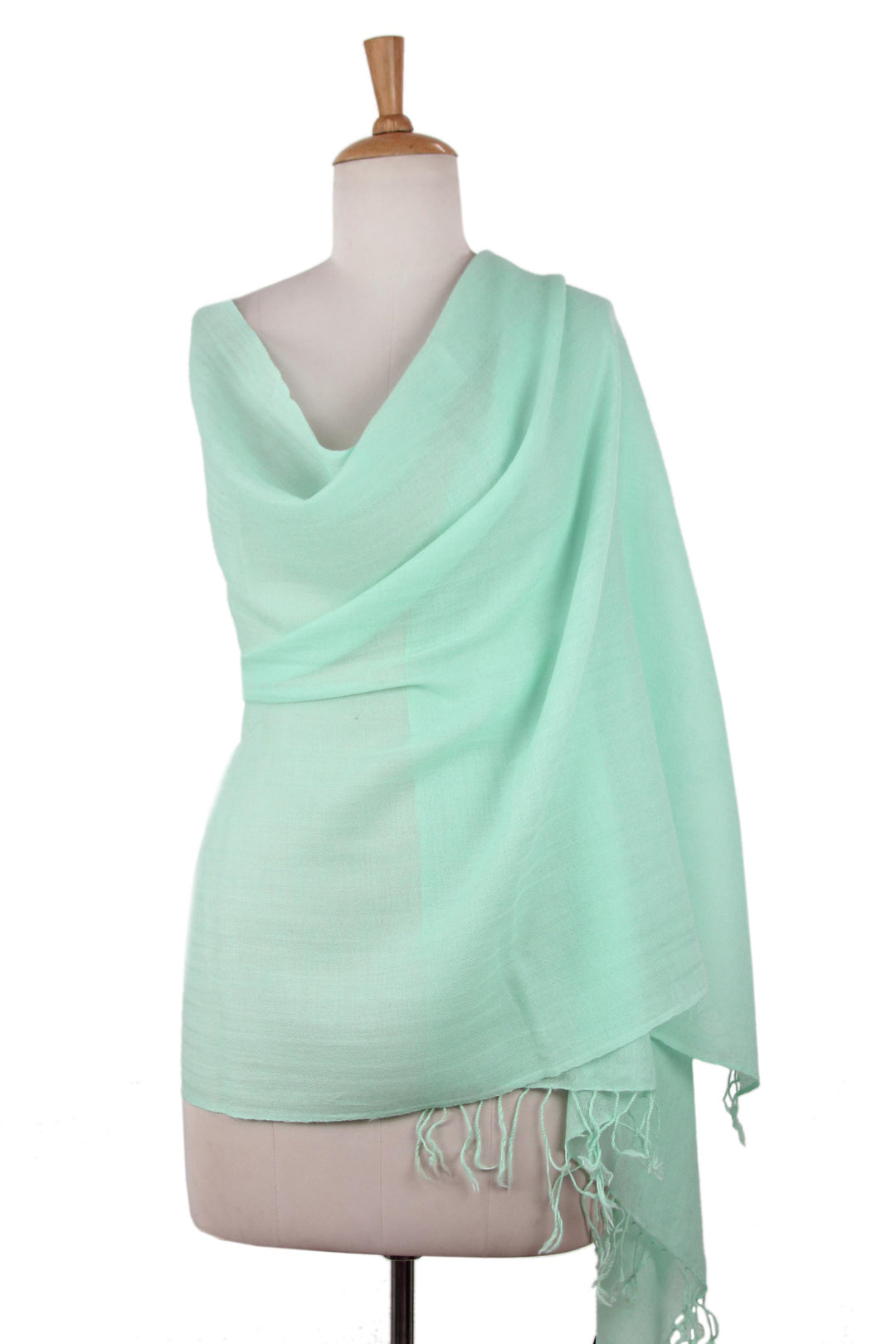 Wool shawl - Sea Green Dream
