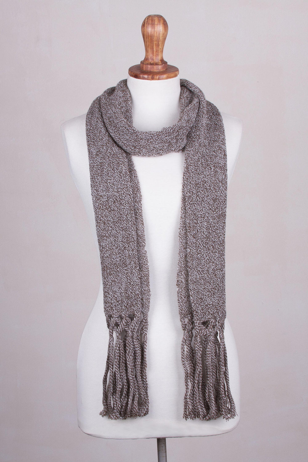 100% alpaca scarf - Cinnamon Earth