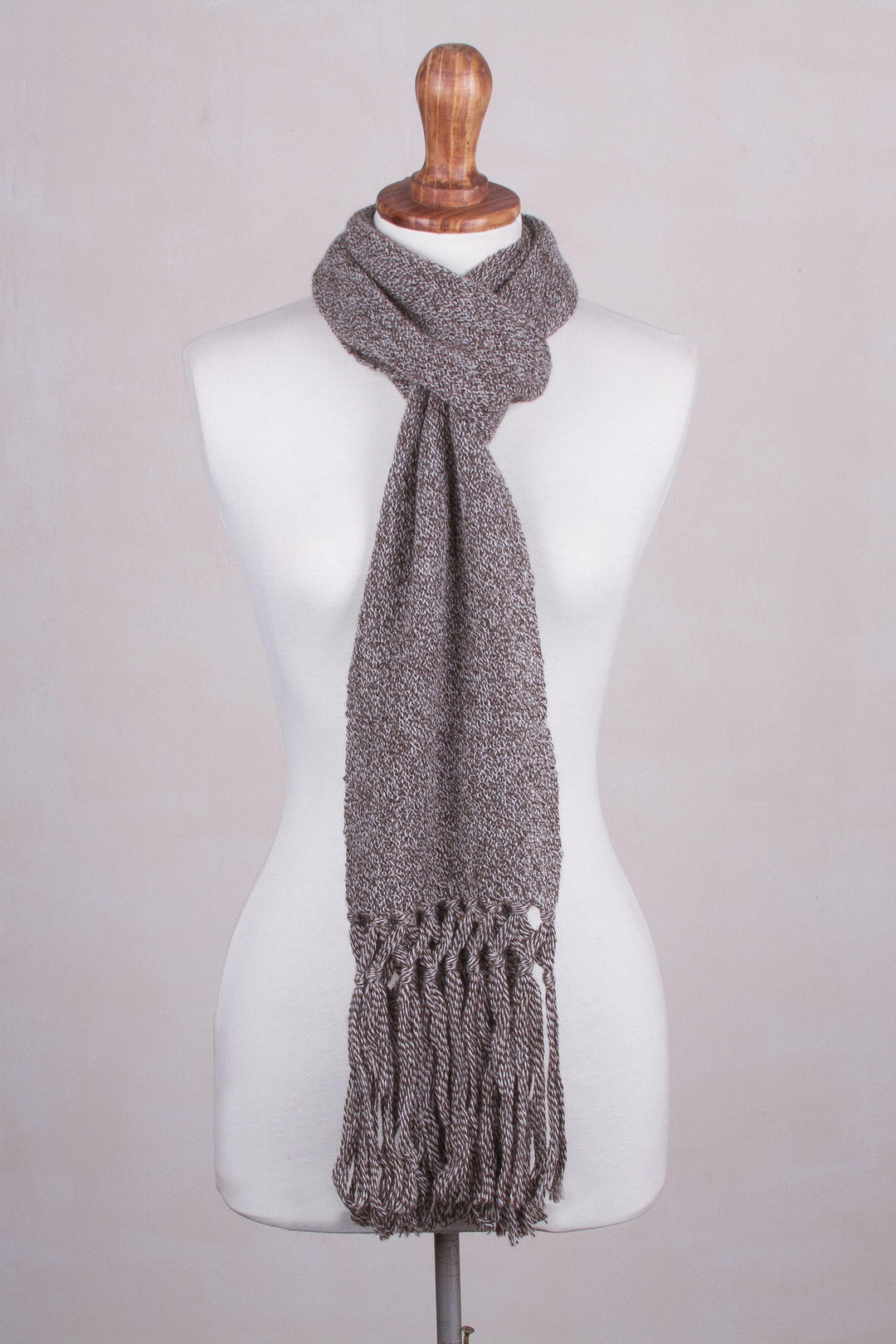 100% alpaca scarf - Cinnamon Earth