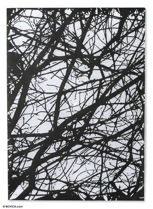 Saa wrapping paper (Set of 6) - Midnight Woods