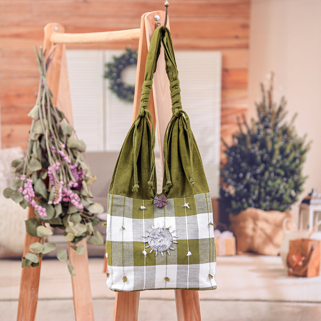 Green Plaid Elephant