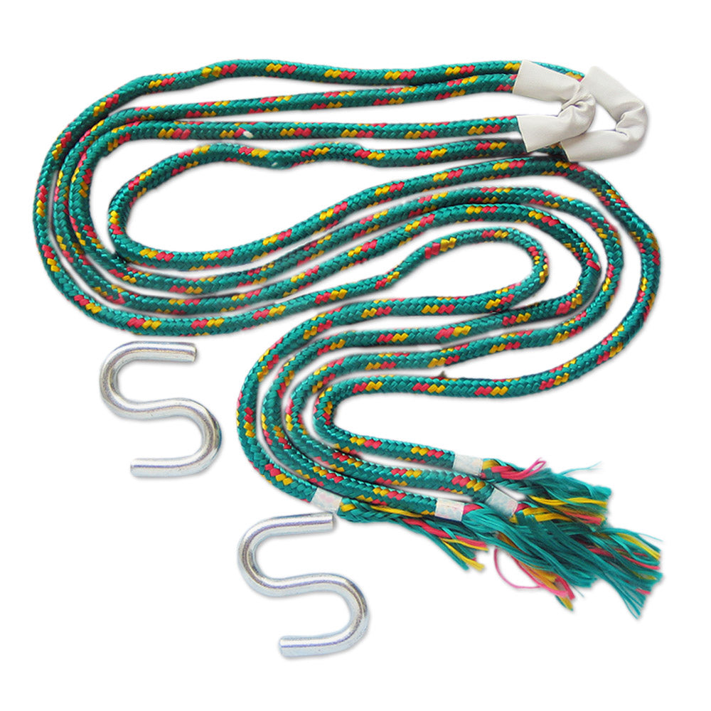 Fair Trade Mexican Cotton Striped Mayan Hammock (Double) - Ocean Dreams