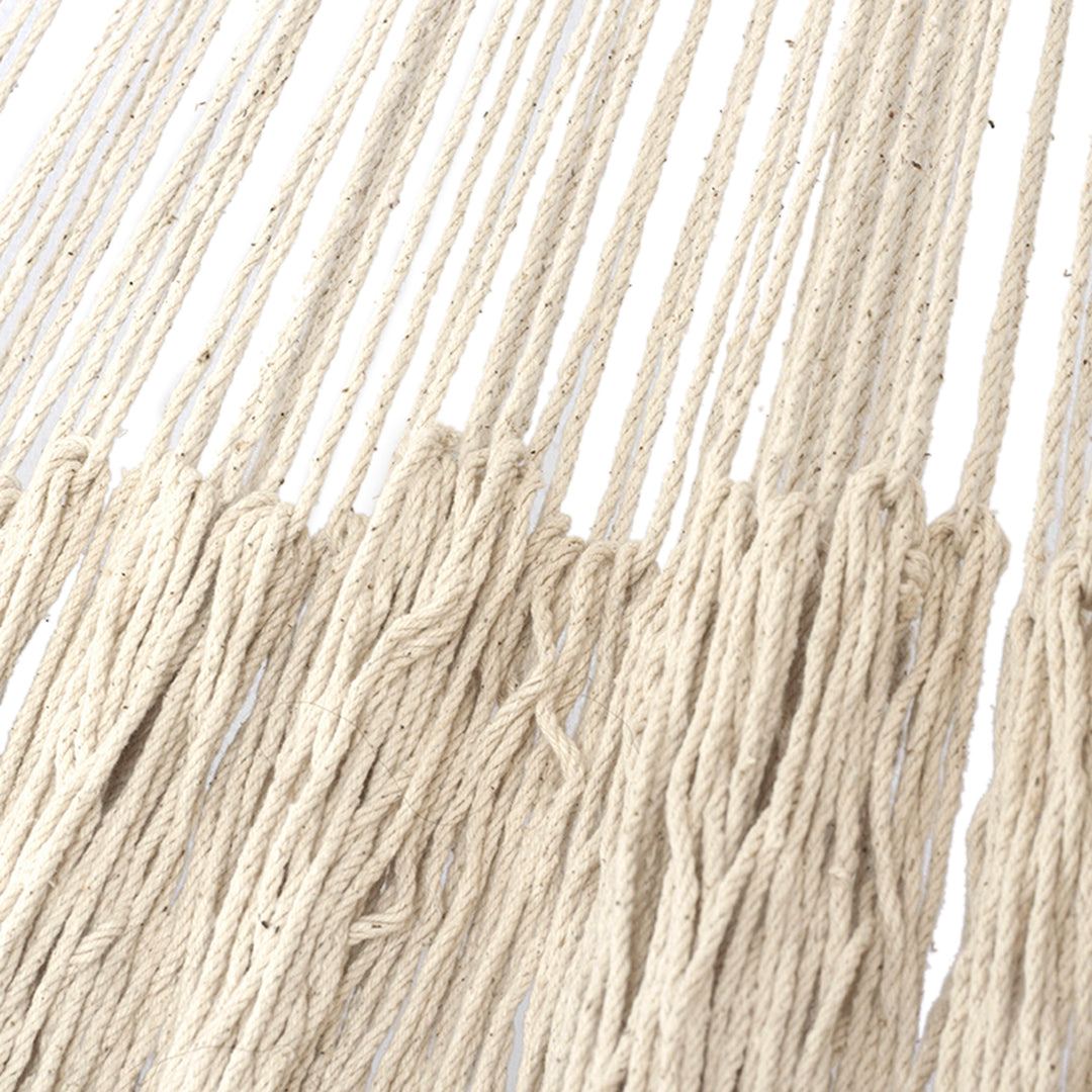 Hand Made Beige Cotton Mayan Hammock (Double) - Caribbean Sands