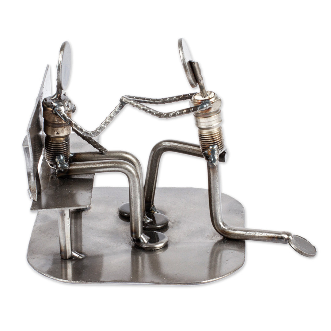 Recycled Metal Rustic Wedding Engagement Sculpture - Will You Marry Me?