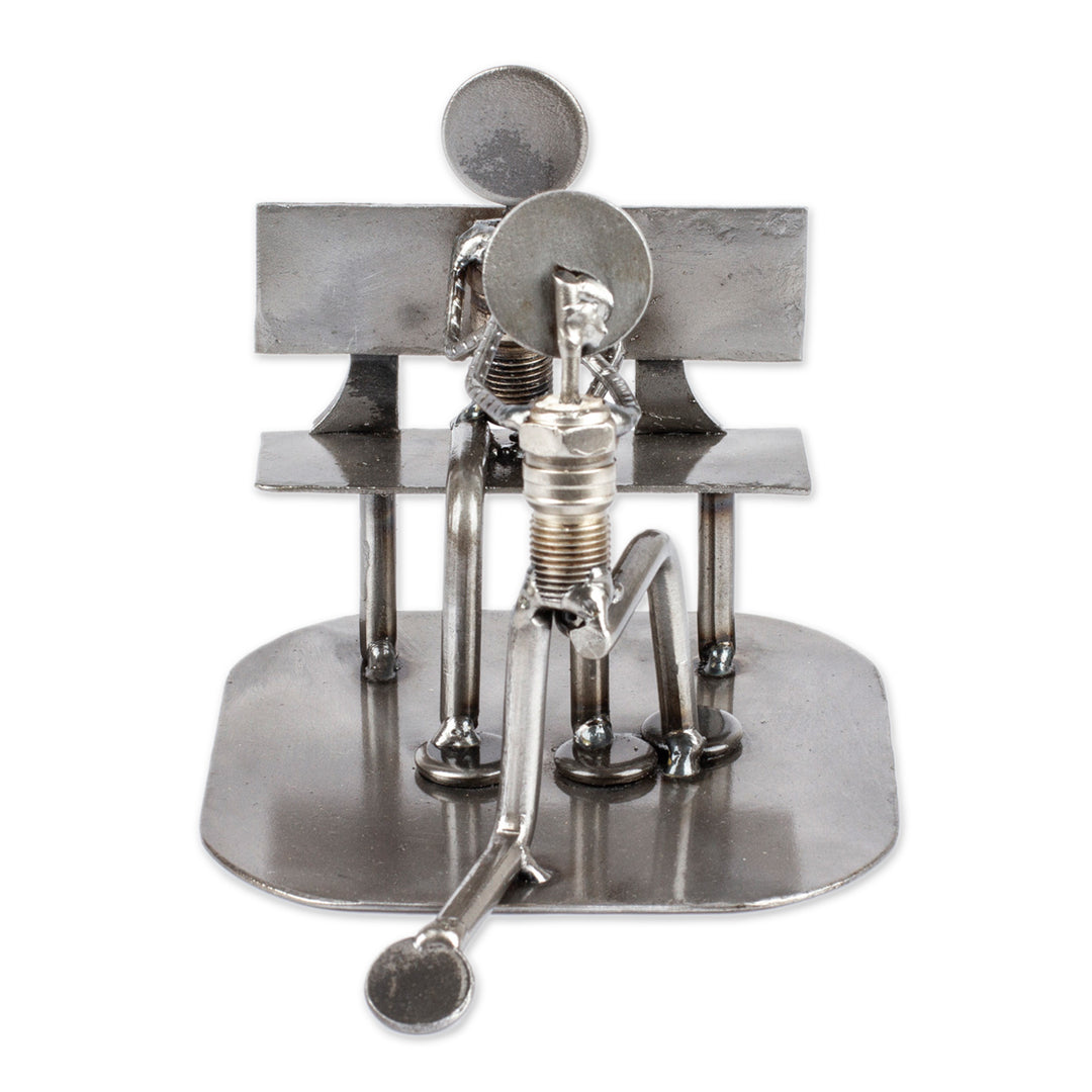 Recycled Metal Rustic Wedding Engagement Sculpture - Will You Marry Me?