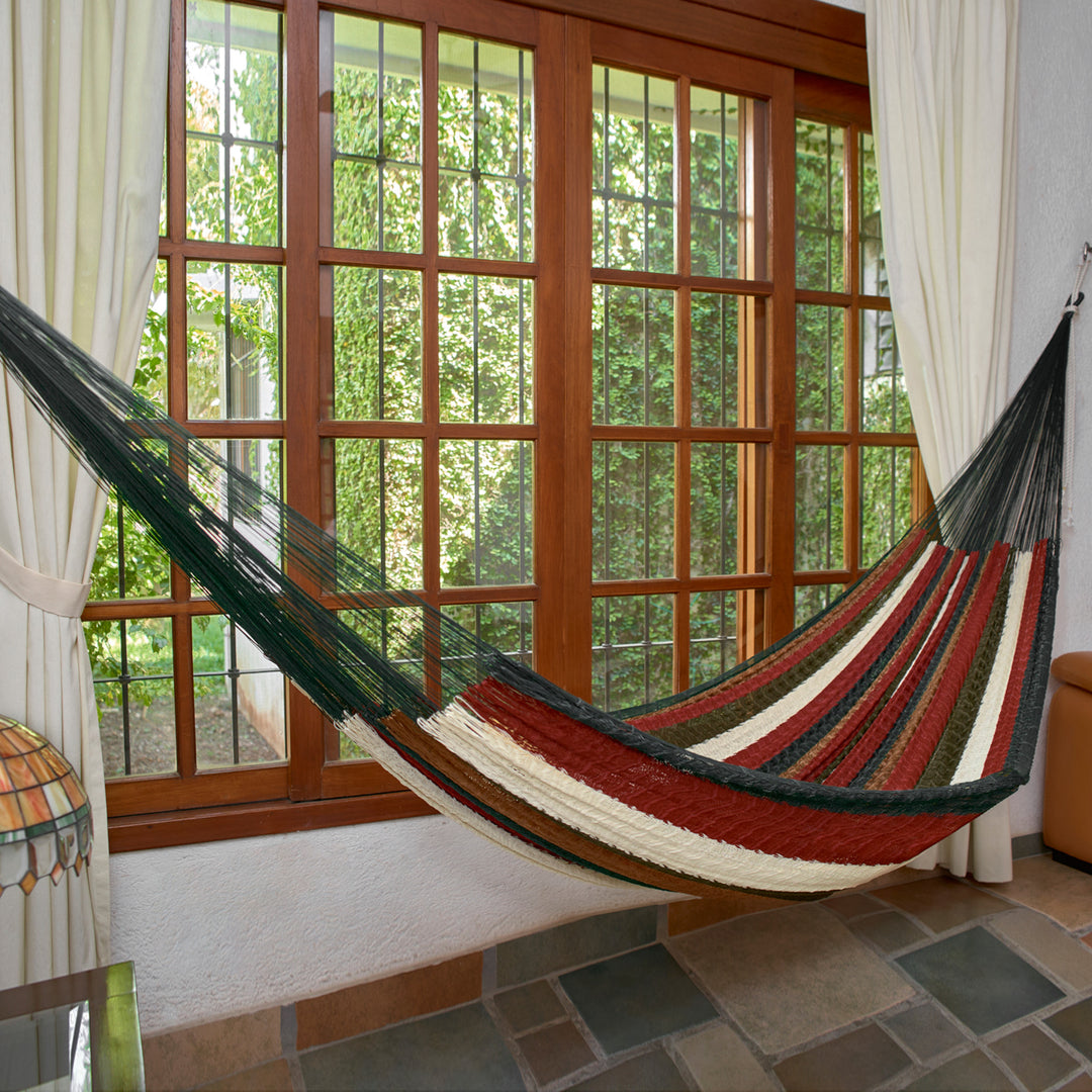 Unique Striped Mayan Hammock (Single) - Mother Earth