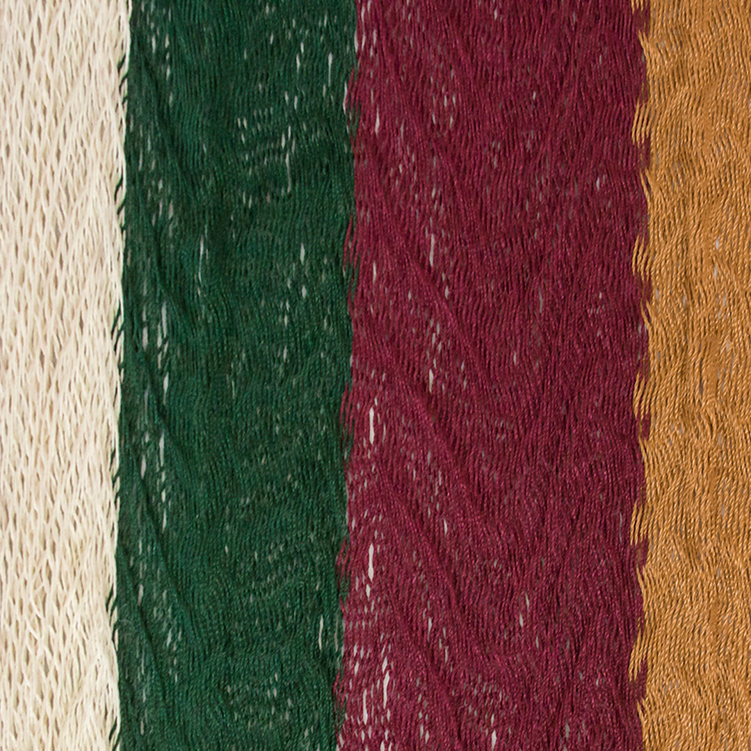 Unique Striped Mayan Hammock (Single) - Mother Earth