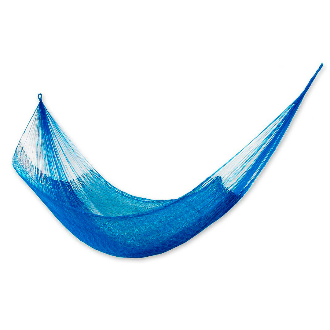 Blue Rope Hammock (Single) - Glowing Sapphire