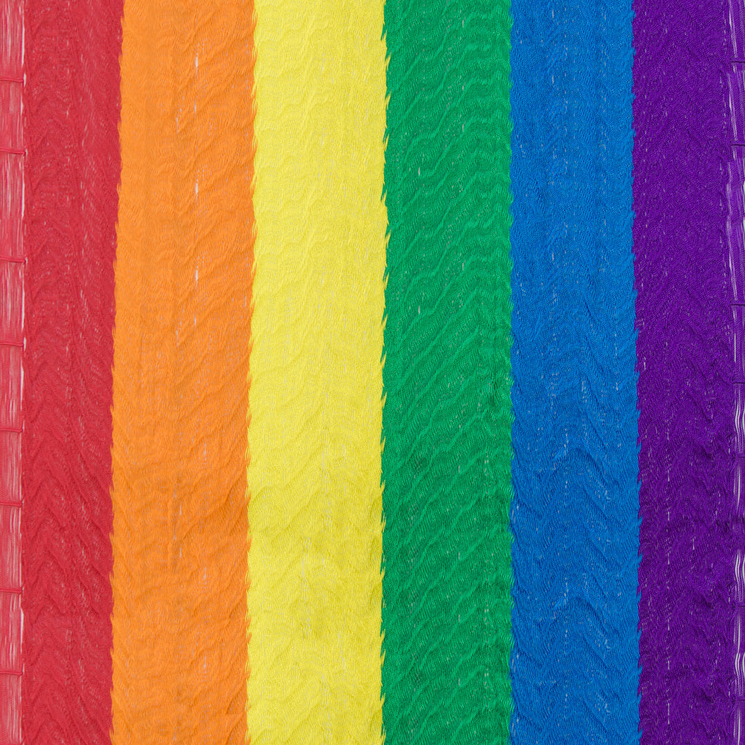 Unique Striped Mayan Hammock (Single) - Dreaming of Rainbows