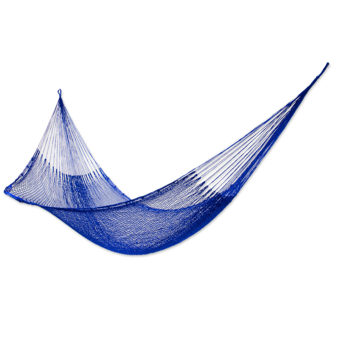 Solid Rope Hammock (Single) - Blue Sonata