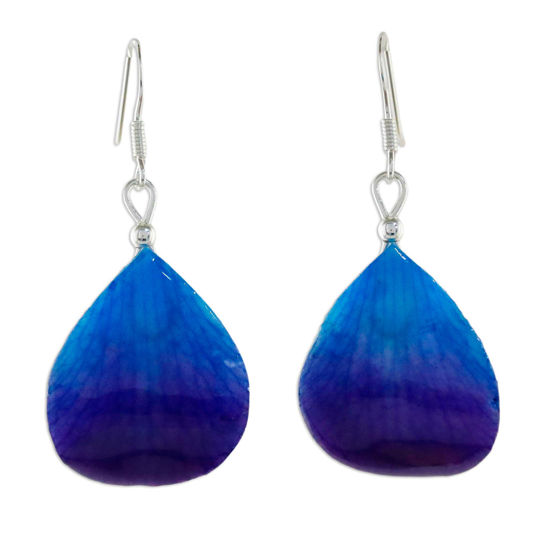 Orchid Petal Earrings - Twilight