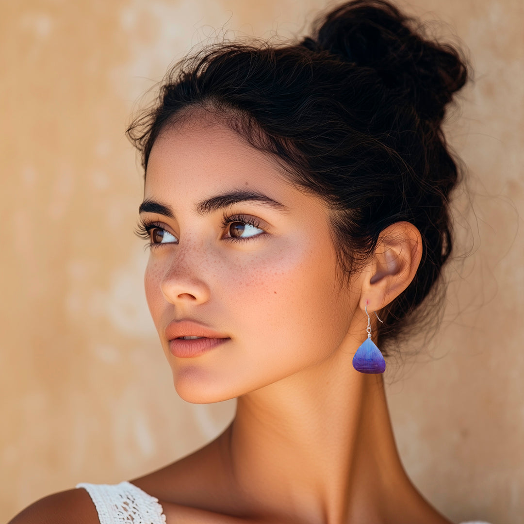 Orchid Petal Earrings - Twilight