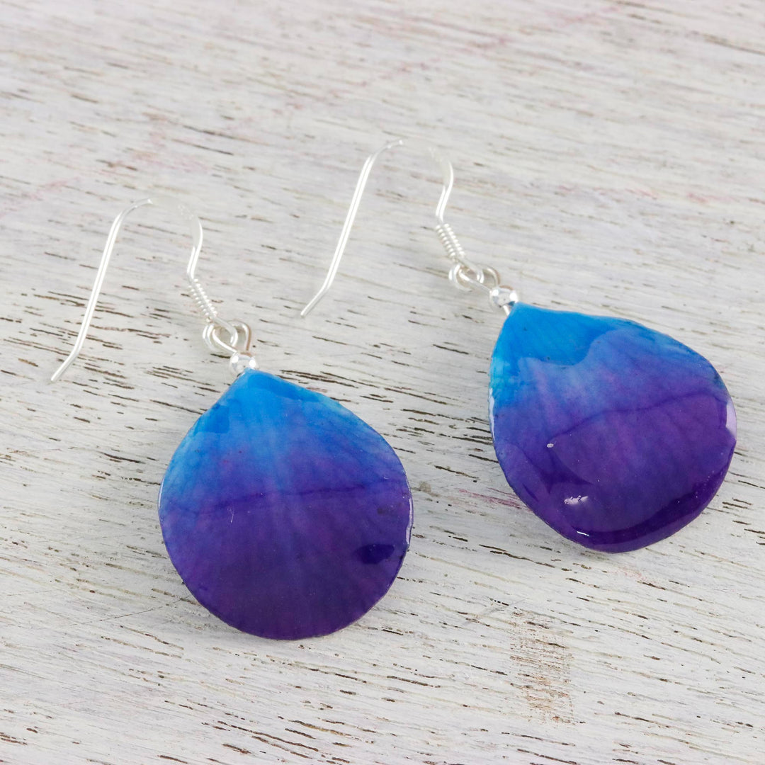 Orchid Petal Earrings - Twilight