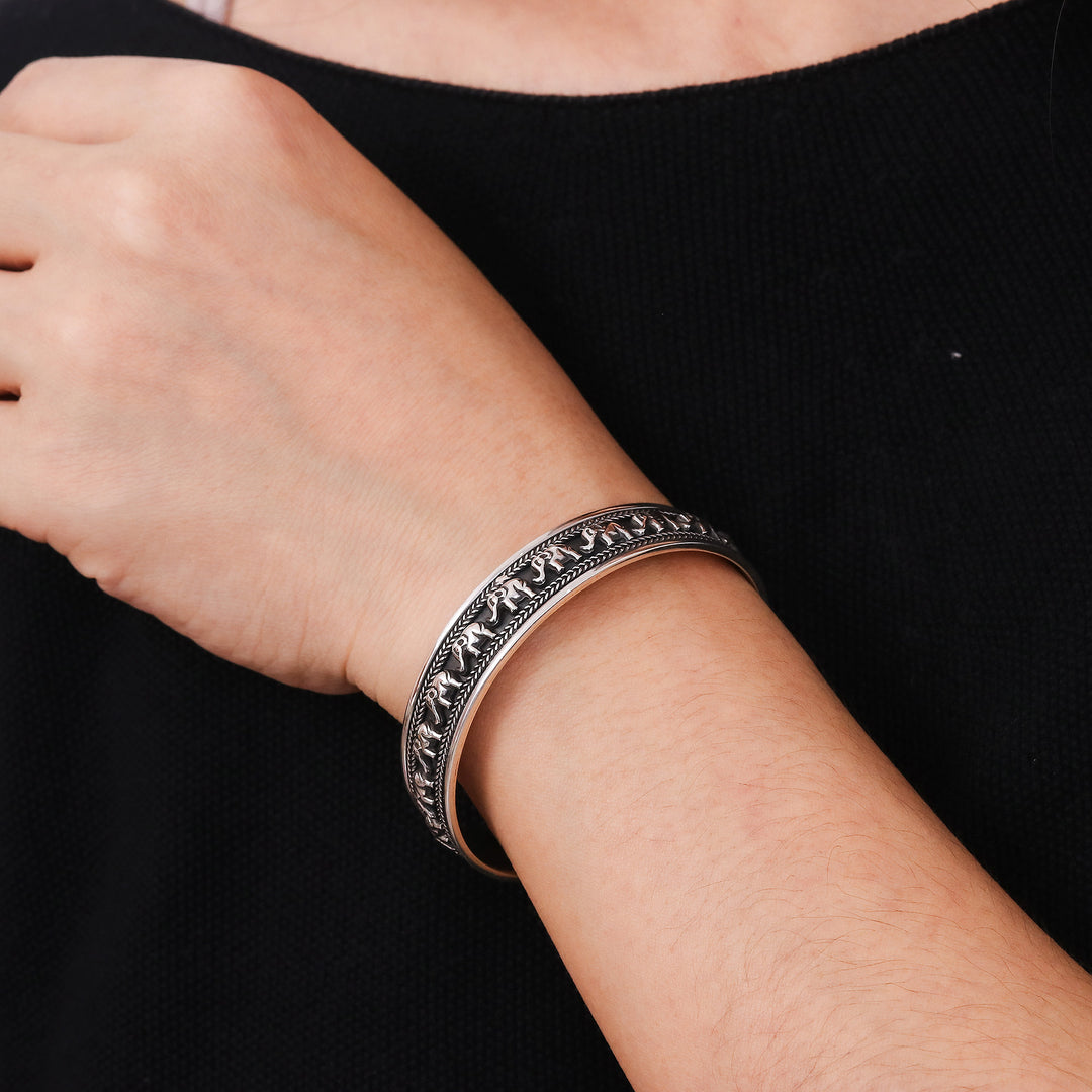 Sterling Silver Elephant Cuff Bracelet - Elephant Parade