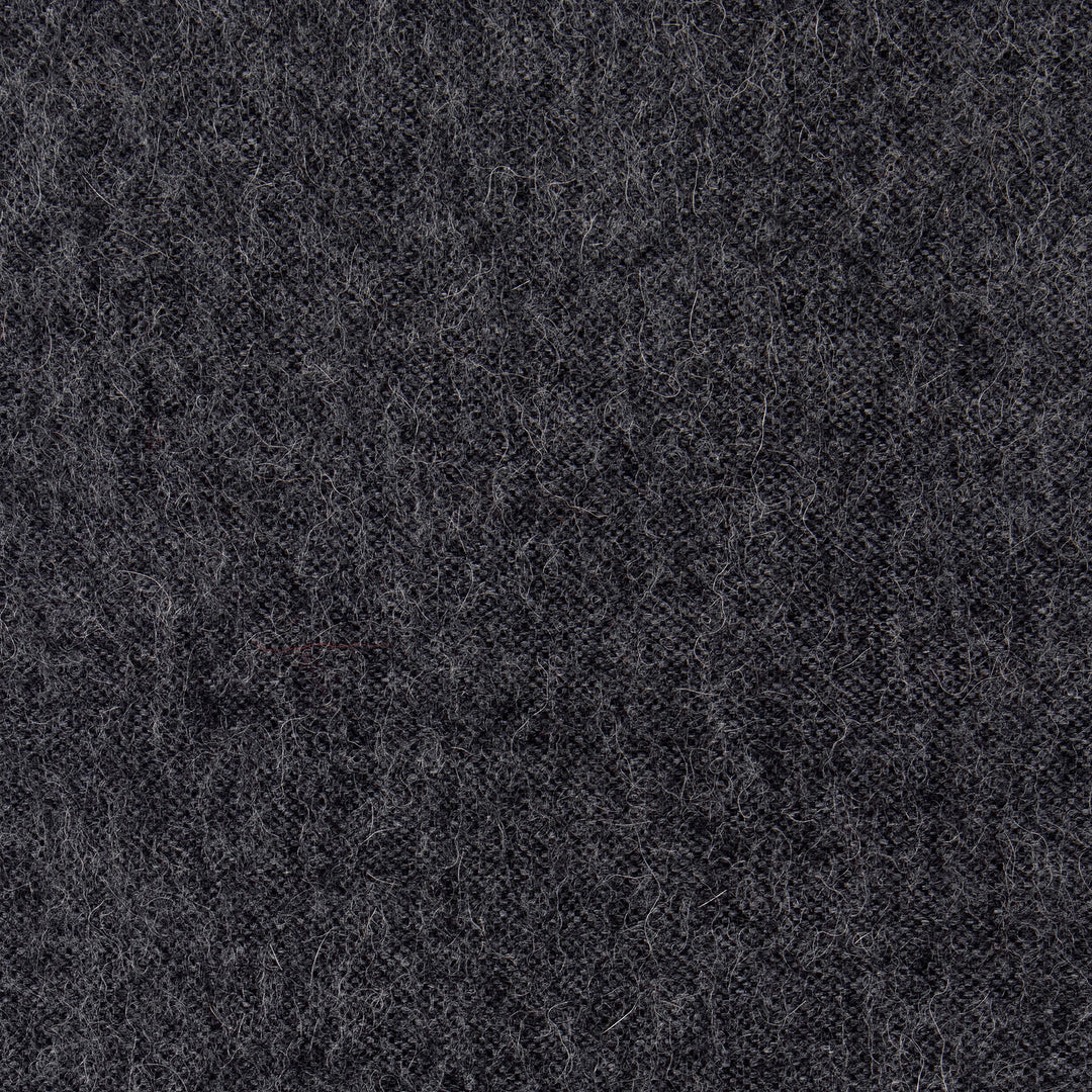 Unique Men's Alpaca Wool Solid Grey Scarf - Charcoal Gift of Warmth