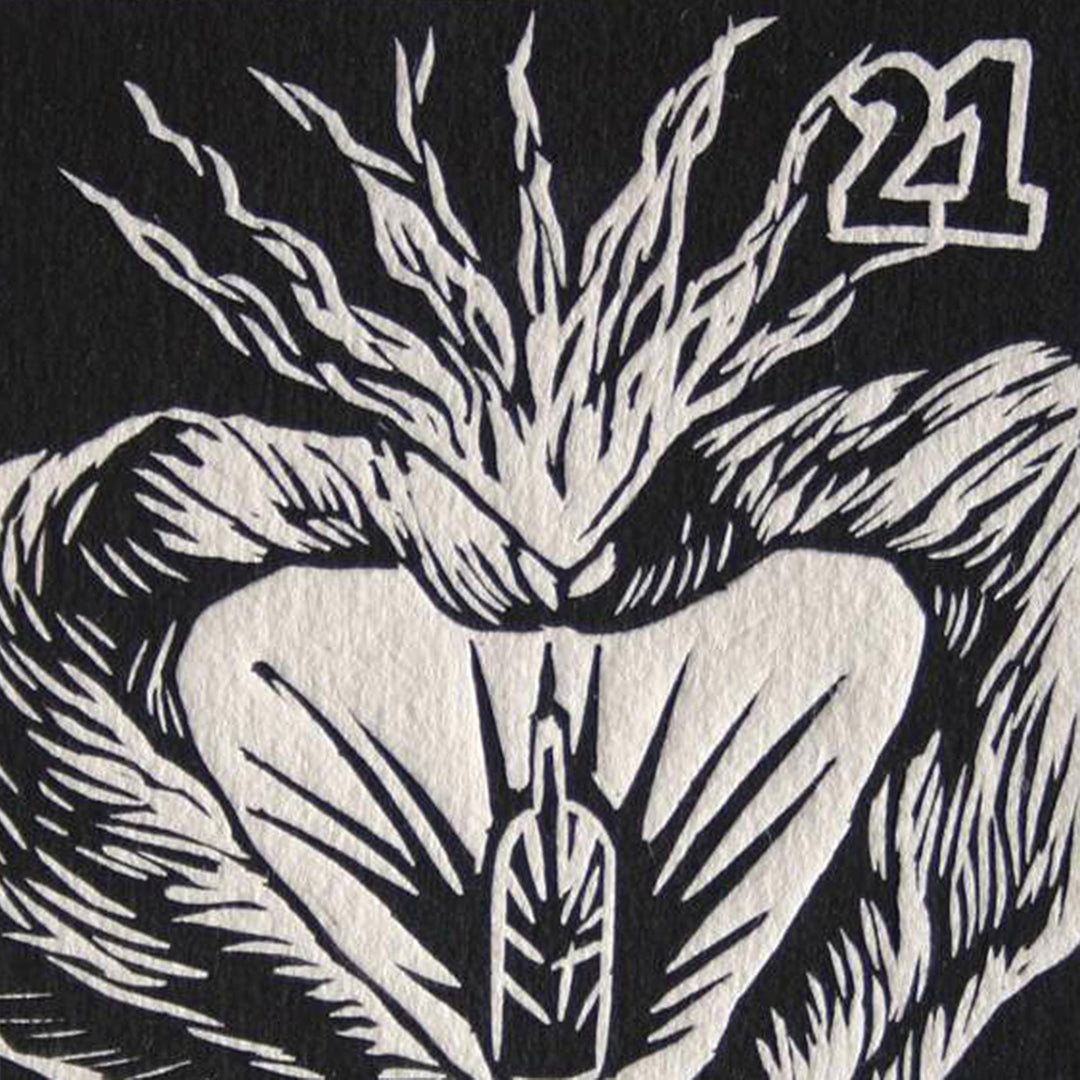 Original Aquatint Etching Ltd Edition Mexico Fine Art - The Heart Tequila Lotto