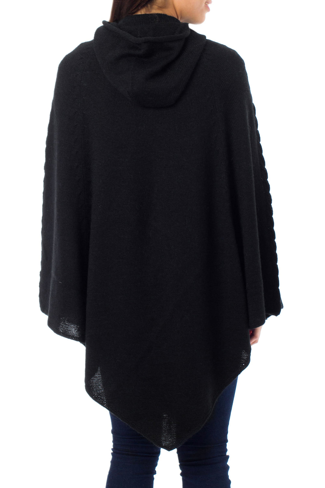 Alpaca Wool Blend Poncho from Peru - Eternal Magic