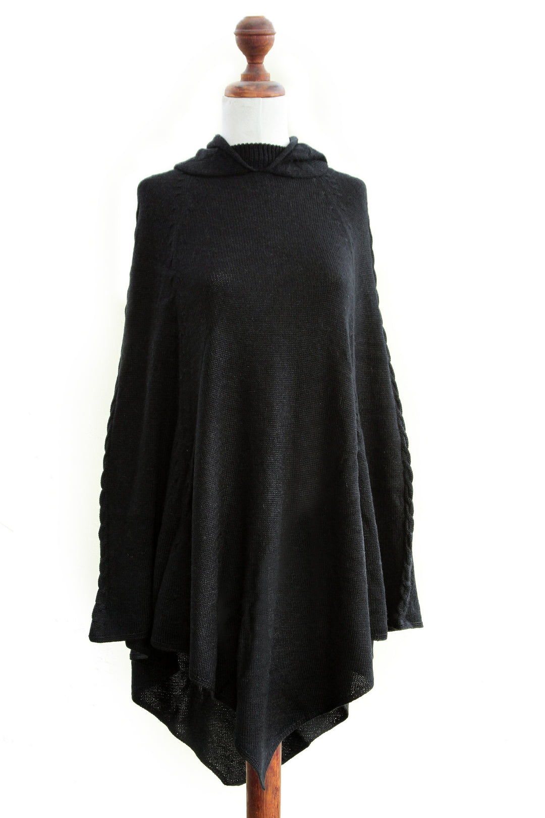 Alpaca Wool Blend Poncho from Peru - Eternal Magic