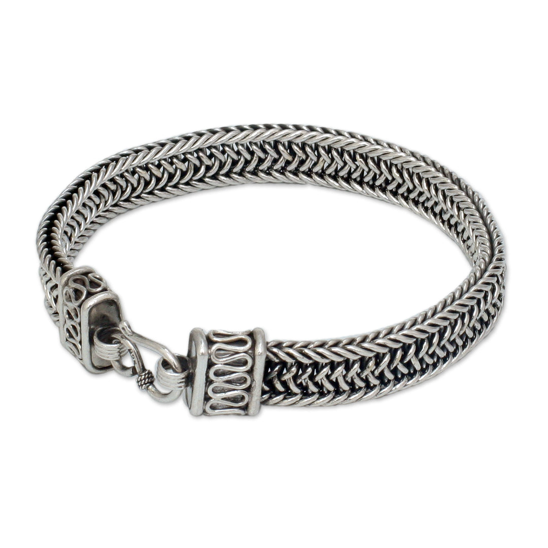 Men's Sterling Silver Chain Bracelet - Kingdom