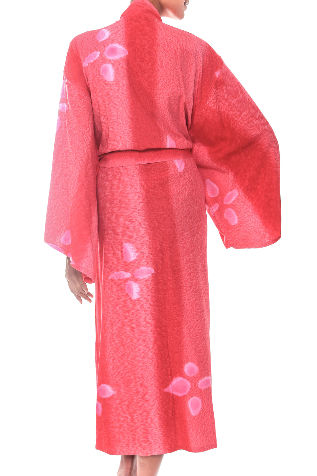 Women's Fair Trade Indonesian Red Batik Robe - Kissed by Crimson