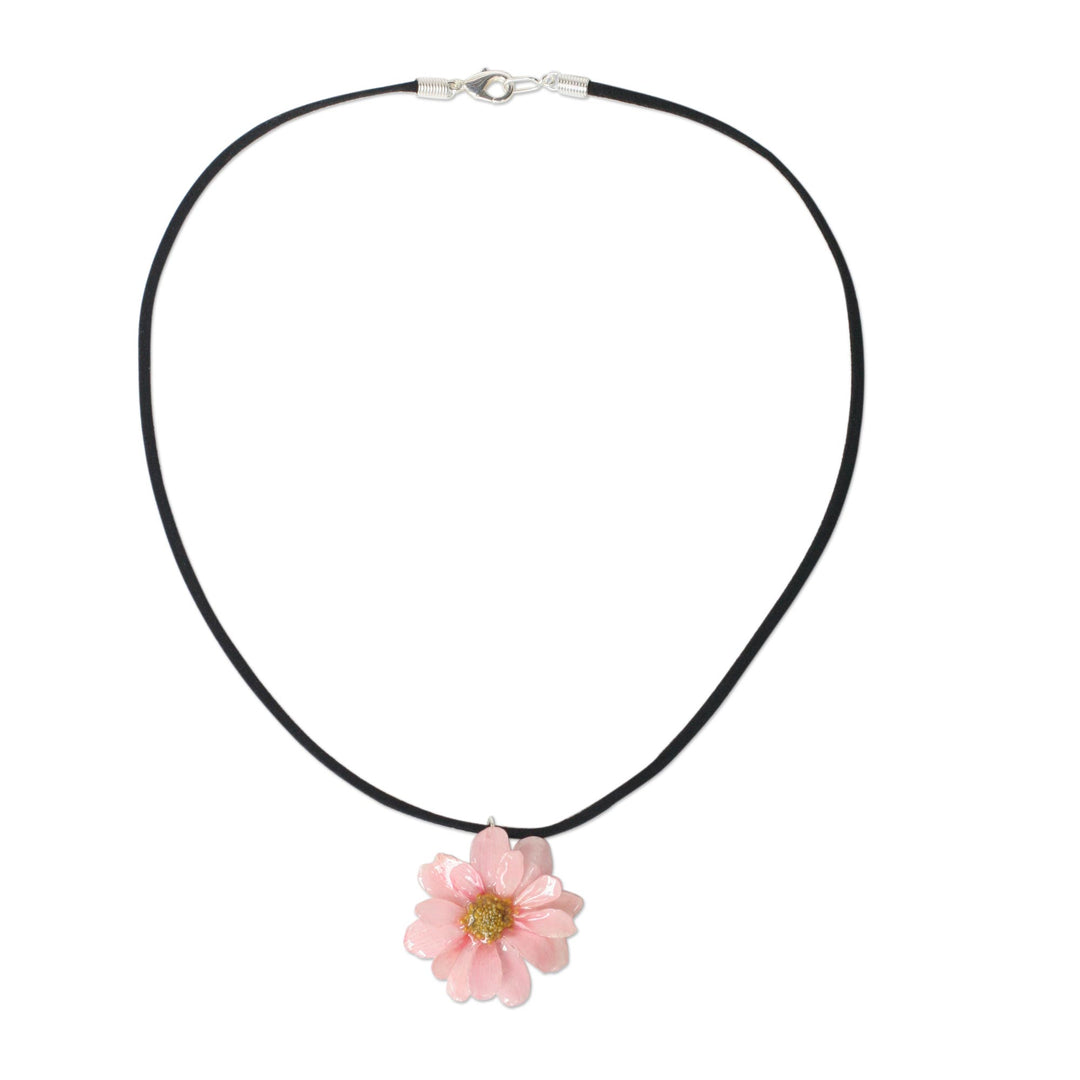 Hand Made Thai Natural Flower Necklace - World of Pink