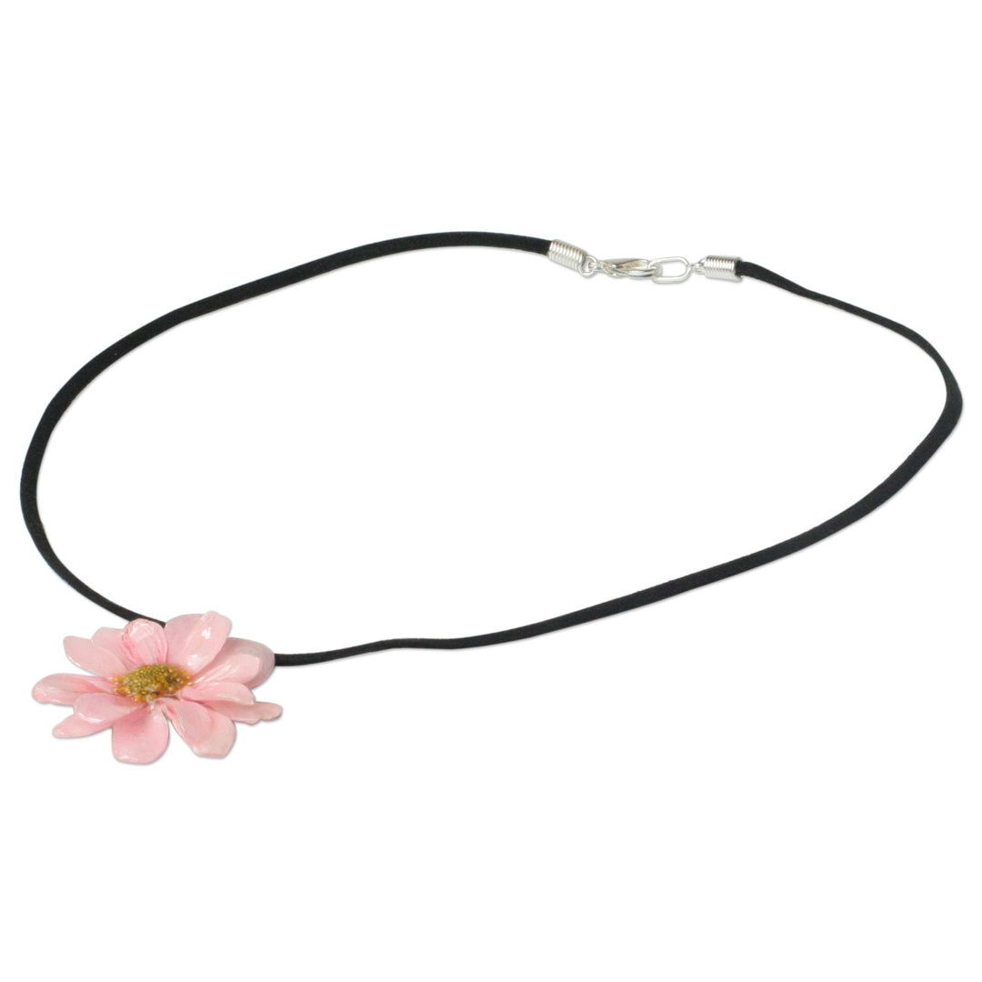 Hand Made Thai Natural Flower Necklace - World of Pink