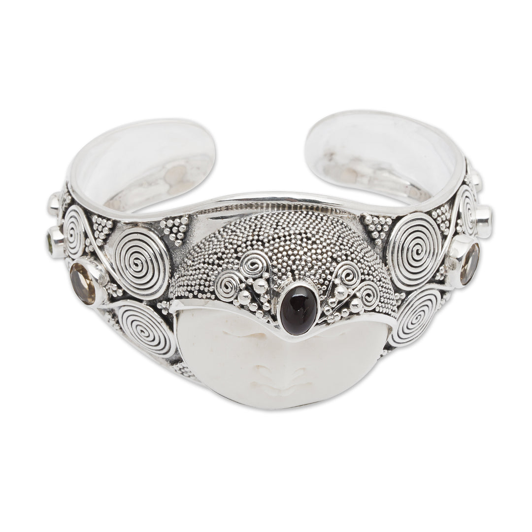 Handcrafted Sterling Silver Cuff Bracelet from Indonesia - Imperial Woman