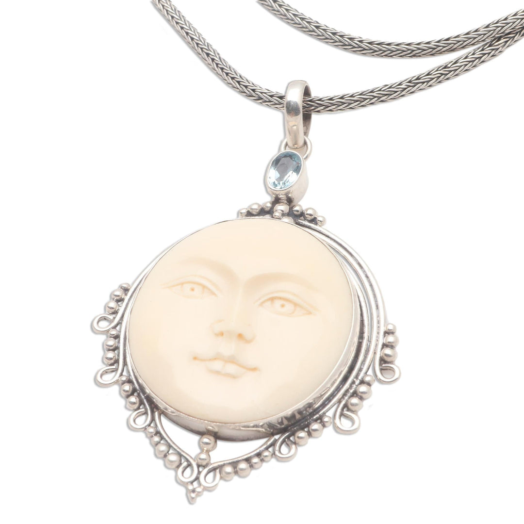 Blue topaz necklace - Sunday