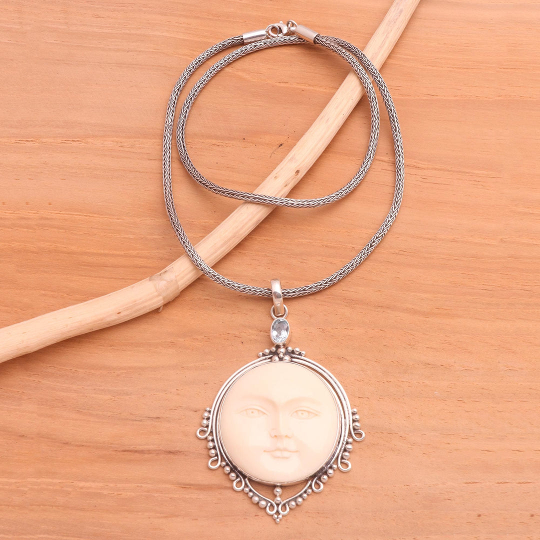 Blue topaz necklace - Sunday