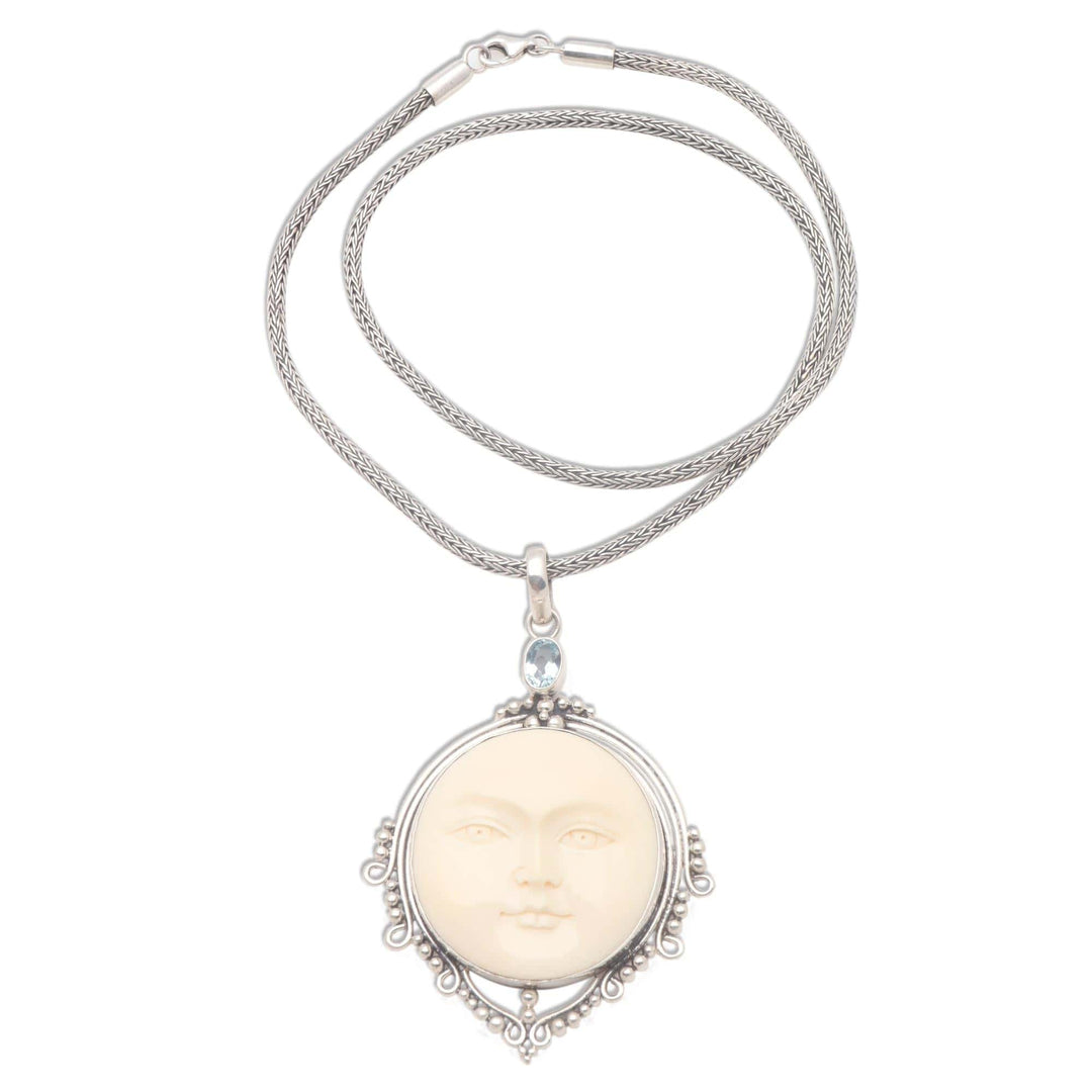 Blue topaz necklace - Sunday