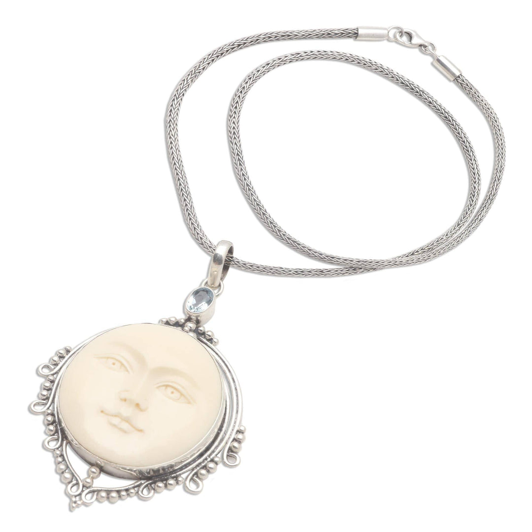 Blue topaz necklace - Sunday