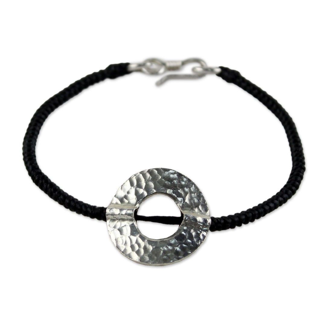 Silver pendant bracelet - Hill Tribe Moon