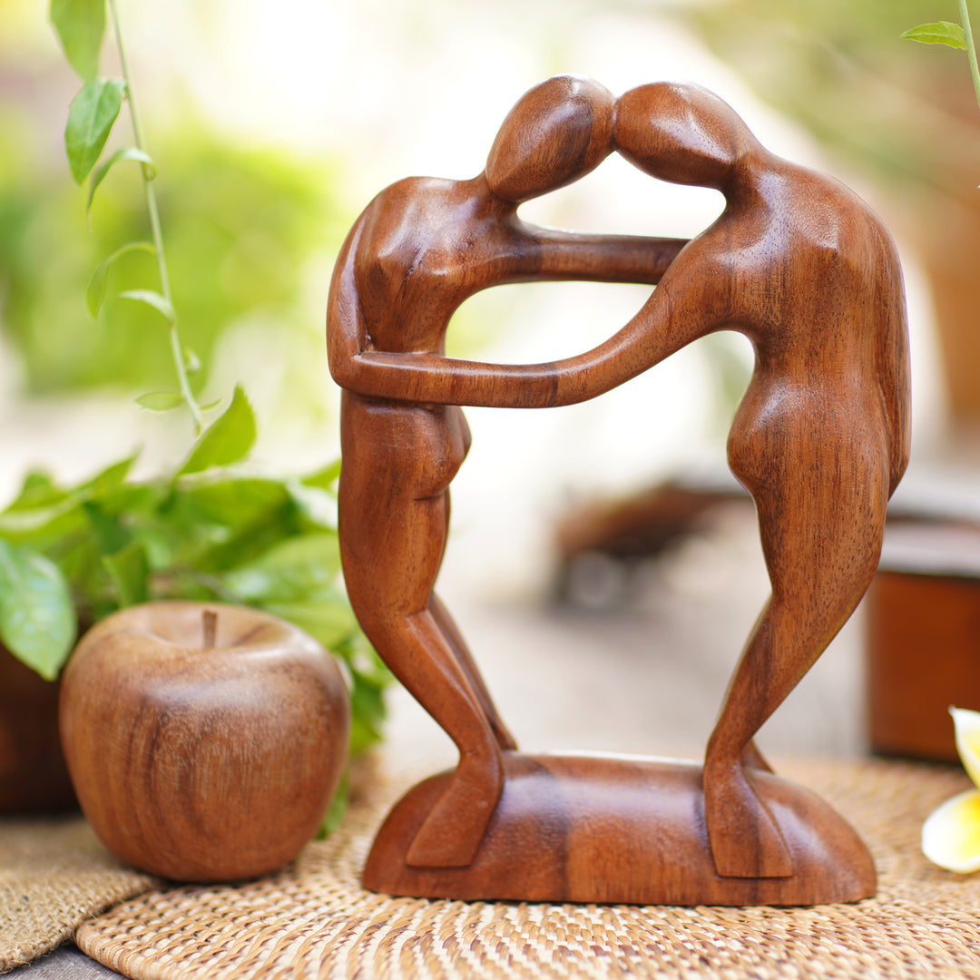 Wood sculpture - Couple in Love