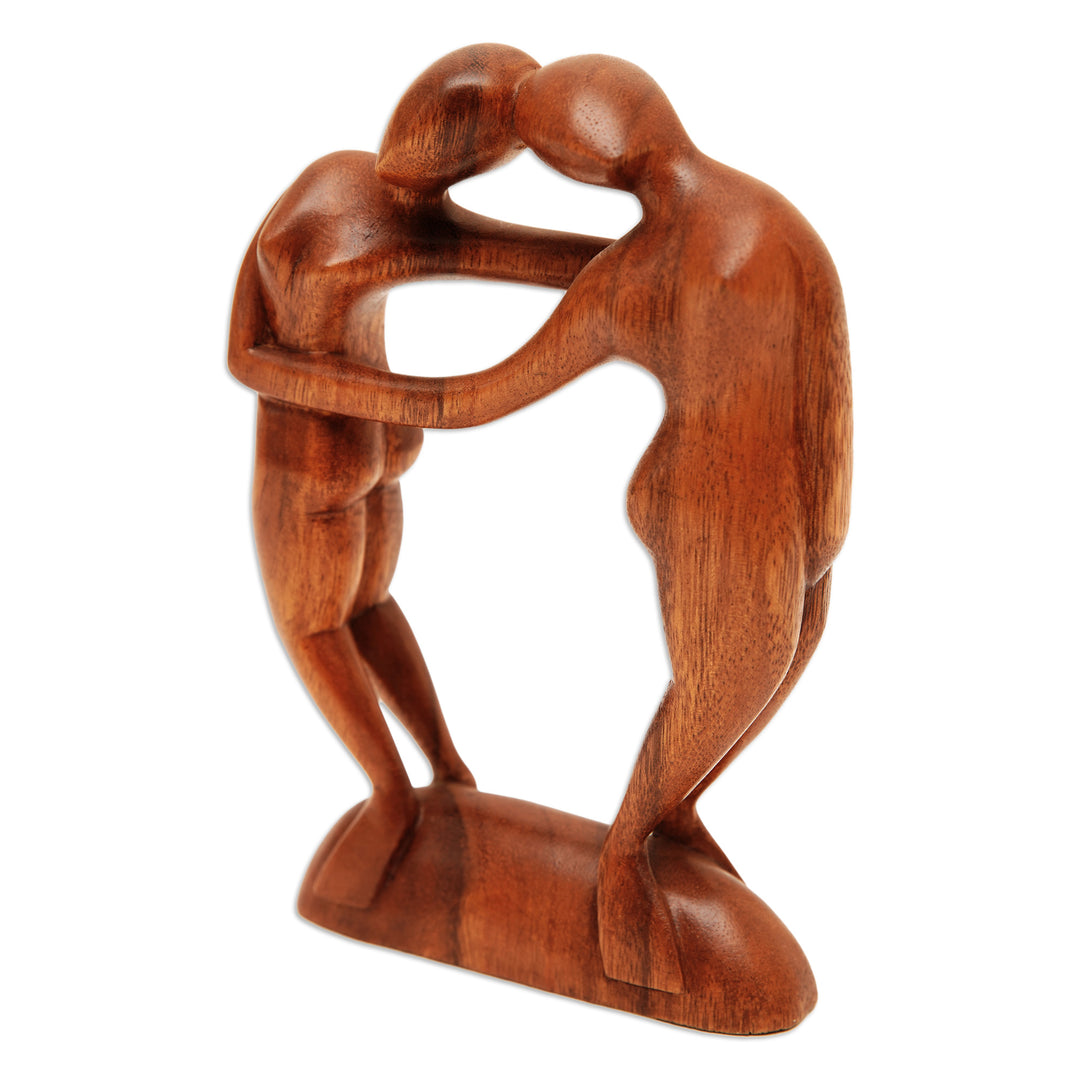 Wood sculpture - Couple in Love