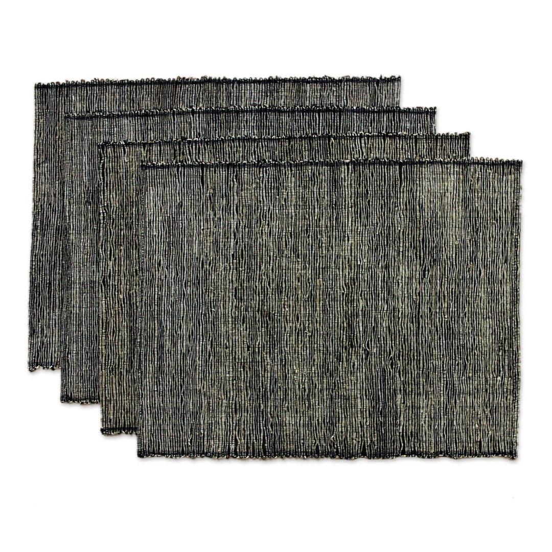 Cotton Placemats from Indonesia (Set of 4) - Nature by Night