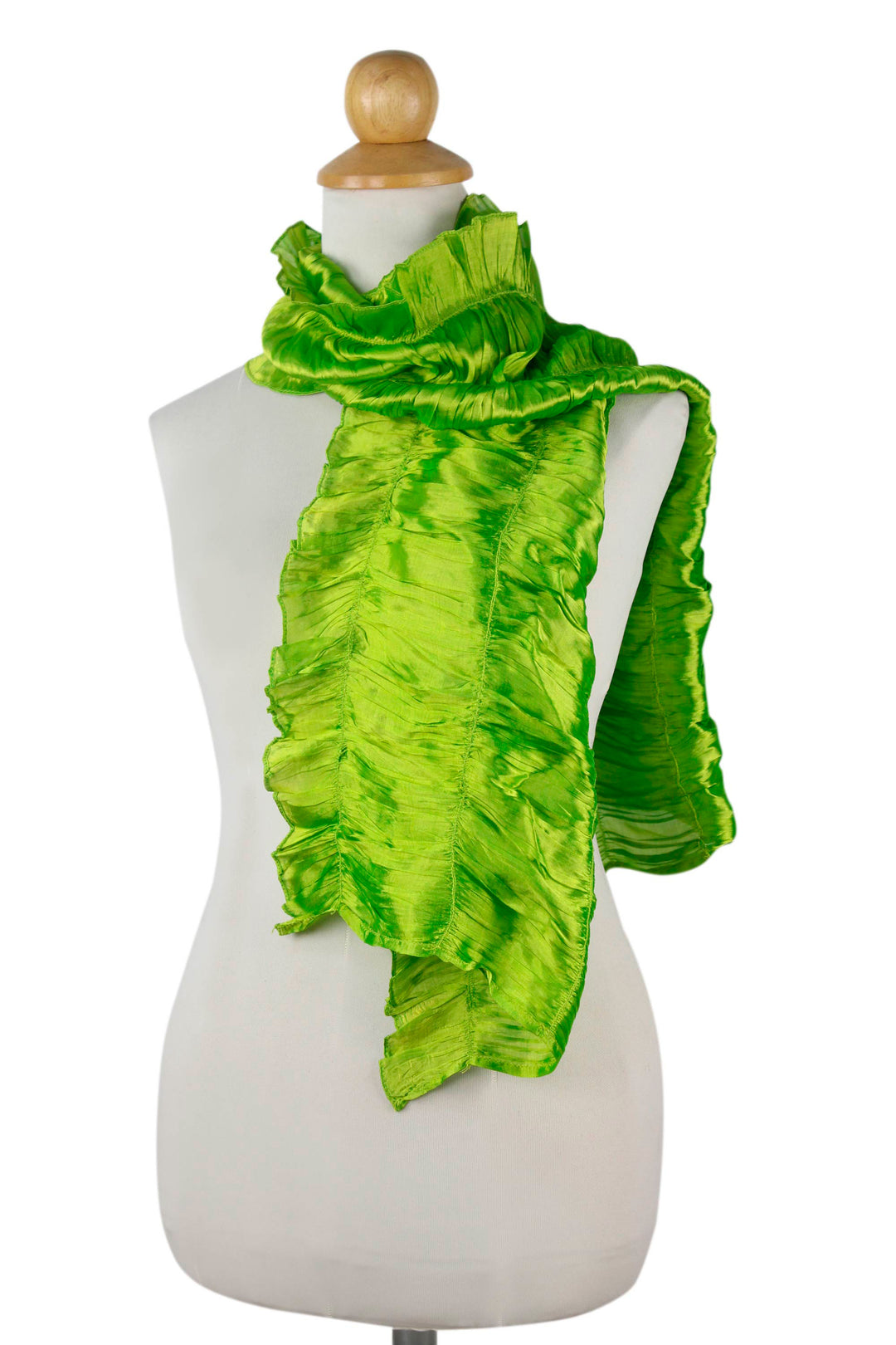 Fair Trade Rayon Scarf - Green Extravaganza