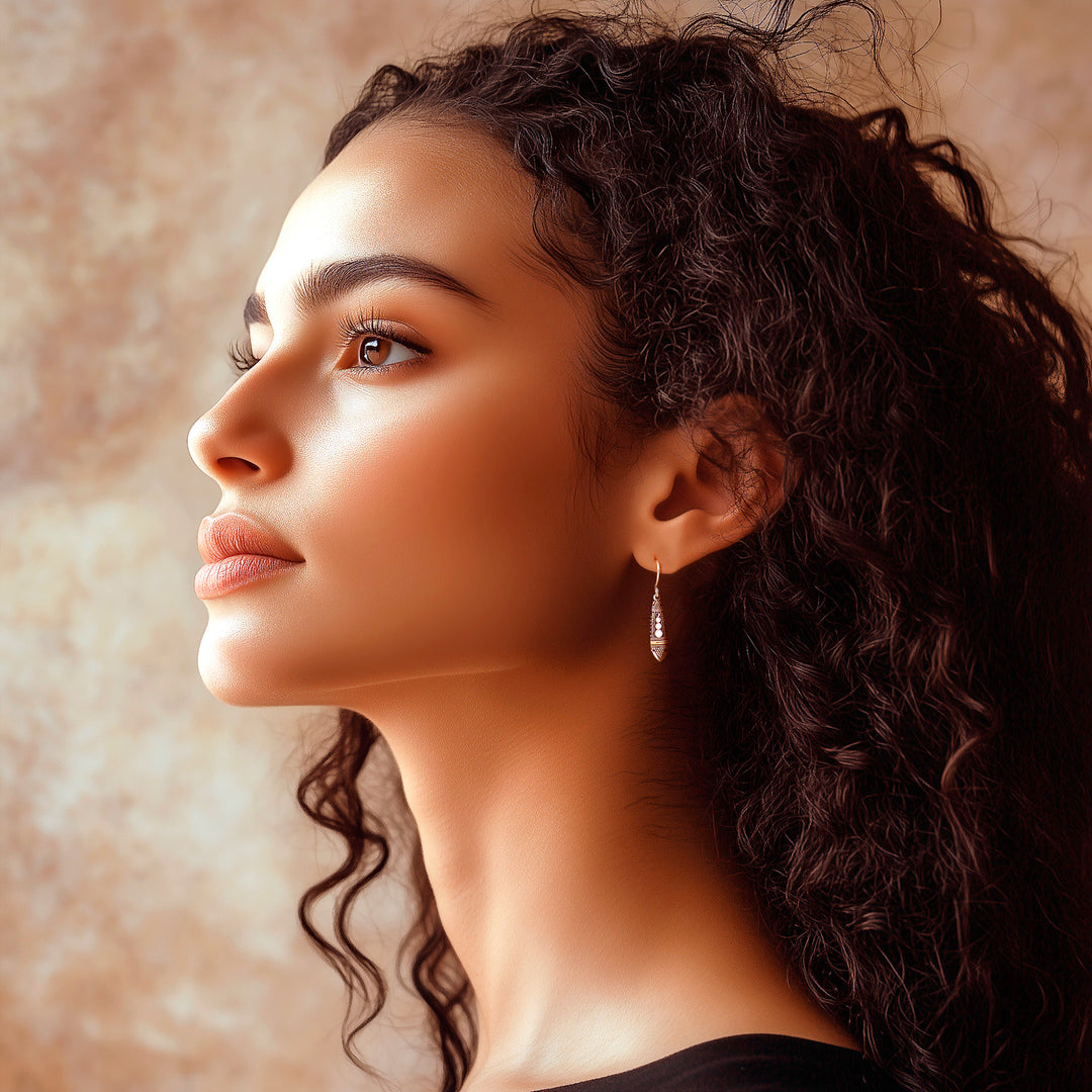 Handmade Sterling Silver and Gold Accent Dangle Earrings - Balinese Sisters