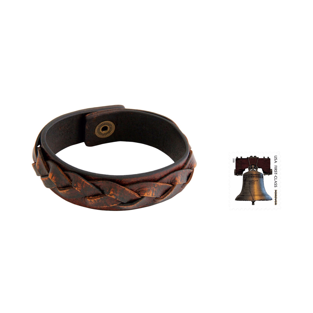 Men's Handcrafted Leather Braided Bracelet - Sumatra Journeys