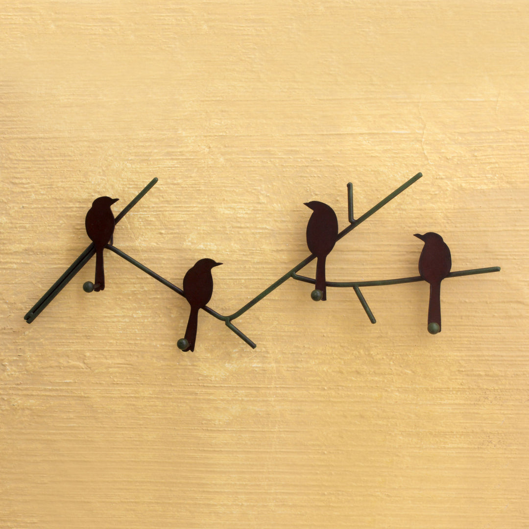 Birds on Winter Wood