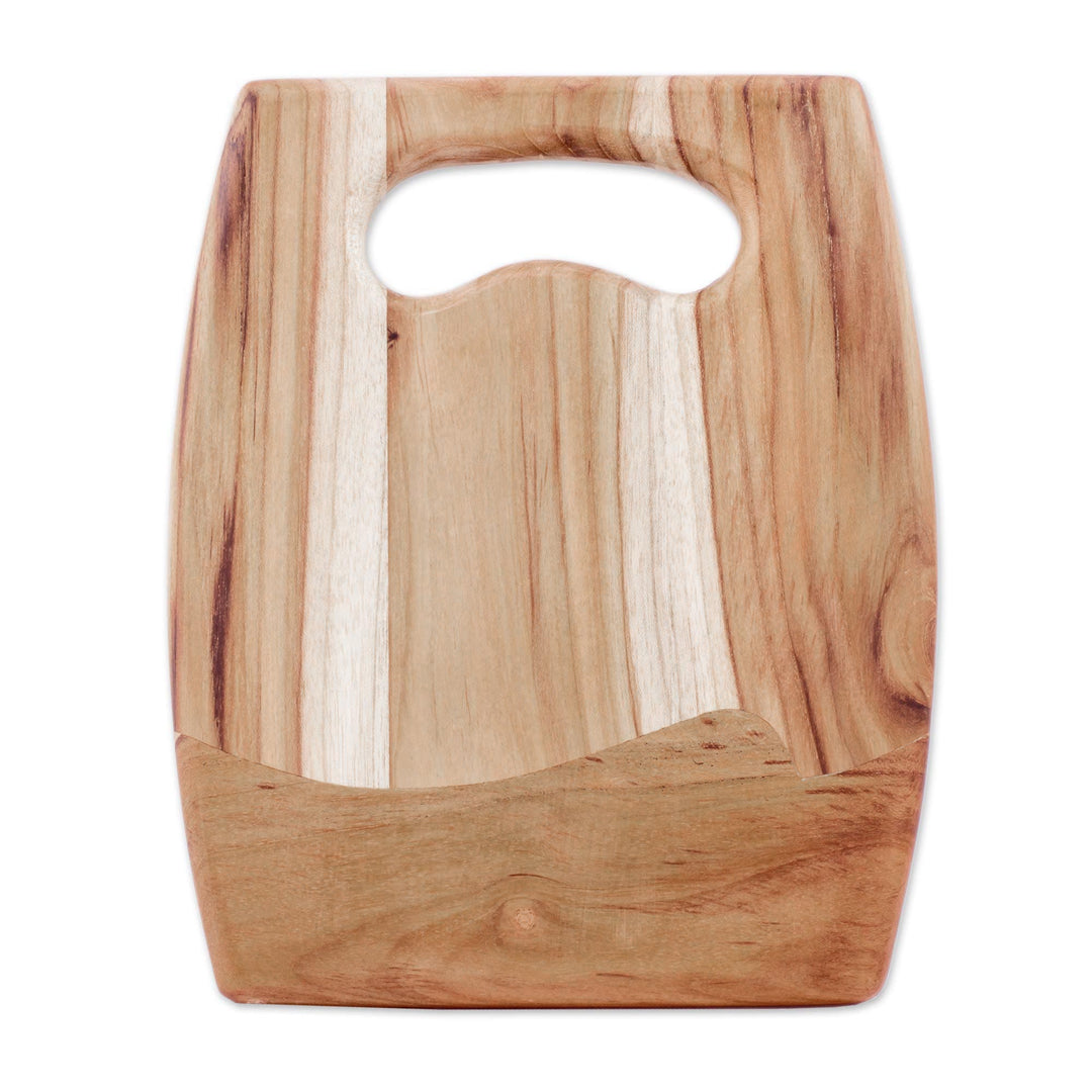 Handcrafted Teak Wood Cutting Board - Surf